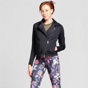JoyLab Black Athletic Moto Jacket size XS